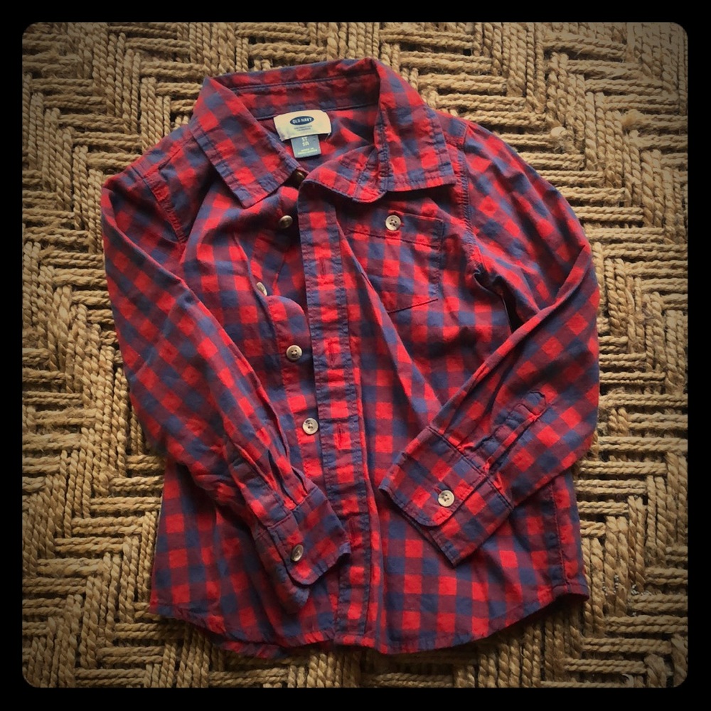 Boys cotton button down